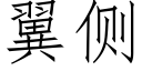 翼侧 (仿宋矢量字库)