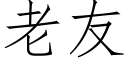 老友 (仿宋矢量字庫)