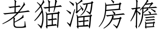 老猫溜房檐 (仿宋矢量字库)