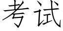 考試 (仿宋矢量字庫)