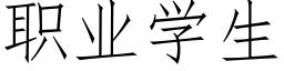 职业学生 (仿宋矢量字库)