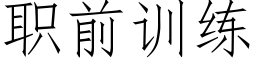 職前訓練 (仿宋矢量字庫)