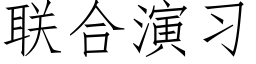 联合演习 (仿宋矢量字库)