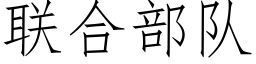 联合部队 (仿宋矢量字库)