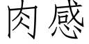 肉感 (仿宋矢量字庫)