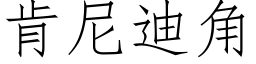 肯尼迪角 (仿宋矢量字库)