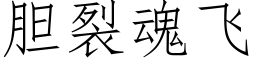 胆裂魂飞 (仿宋矢量字库)