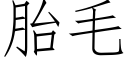 胎毛 (仿宋矢量字库)