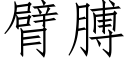 臂膊 (仿宋矢量字库)