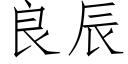 良辰 (仿宋矢量字庫)