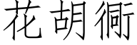 花胡衕 (仿宋矢量字库)