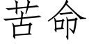 苦命 (仿宋矢量字庫)