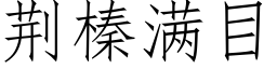 荆榛满目 (仿宋矢量字库)