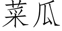 菜瓜 (仿宋矢量字库)