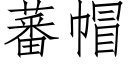 蕃帽 (仿宋矢量字庫)