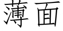 薄面 (仿宋矢量字库)