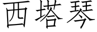 西塔琴 (仿宋矢量字庫)