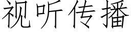 視聽傳播 (仿宋矢量字庫)