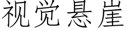 視覺懸崖 (仿宋矢量字庫)