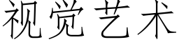 視覺藝術 (仿宋矢量字庫)