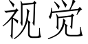 視覺 (仿宋矢量字庫)