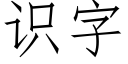 識字 (仿宋矢量字庫)