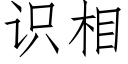 識相 (仿宋矢量字庫)