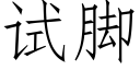 试脚 (仿宋矢量字库)