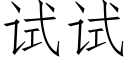 试试 (仿宋矢量字库)