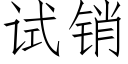 試銷 (仿宋矢量字庫)