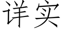 详实 (仿宋矢量字库)