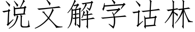 說文解字诂林 (仿宋矢量字庫)