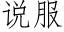 说服 (仿宋矢量字库)