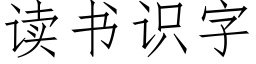 讀書識字 (仿宋矢量字庫)