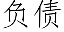 負債 (仿宋矢量字庫)