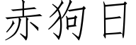 赤狗日 (仿宋矢量字库)