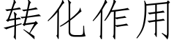 轉化作用 (仿宋矢量字庫)