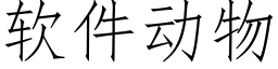 軟件動物 (仿宋矢量字庫)