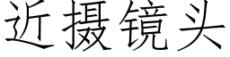 近攝鏡頭 (仿宋矢量字庫)