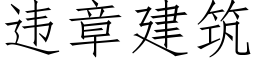 違章建築 (仿宋矢量字庫)