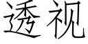 透视 (仿宋矢量字库)