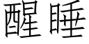 醒睡 (仿宋矢量字庫)