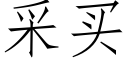 采買 (仿宋矢量字庫)