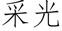 采光 (仿宋矢量字庫)