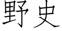 野史 (仿宋矢量字库)