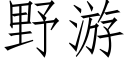 野游 (仿宋矢量字库)