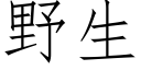 野生 (仿宋矢量字库)