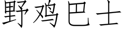 野雞巴士 (仿宋矢量字庫)