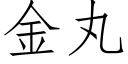 金丸 (仿宋矢量字库)