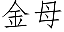 金母 (仿宋矢量字庫)